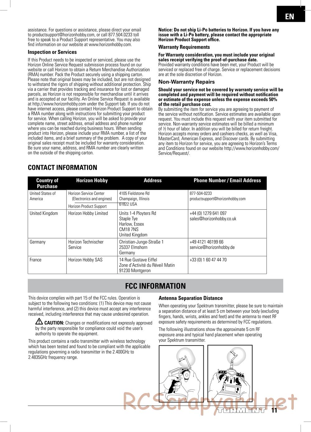 ECX - Torment 2WD - Manual - Page 11