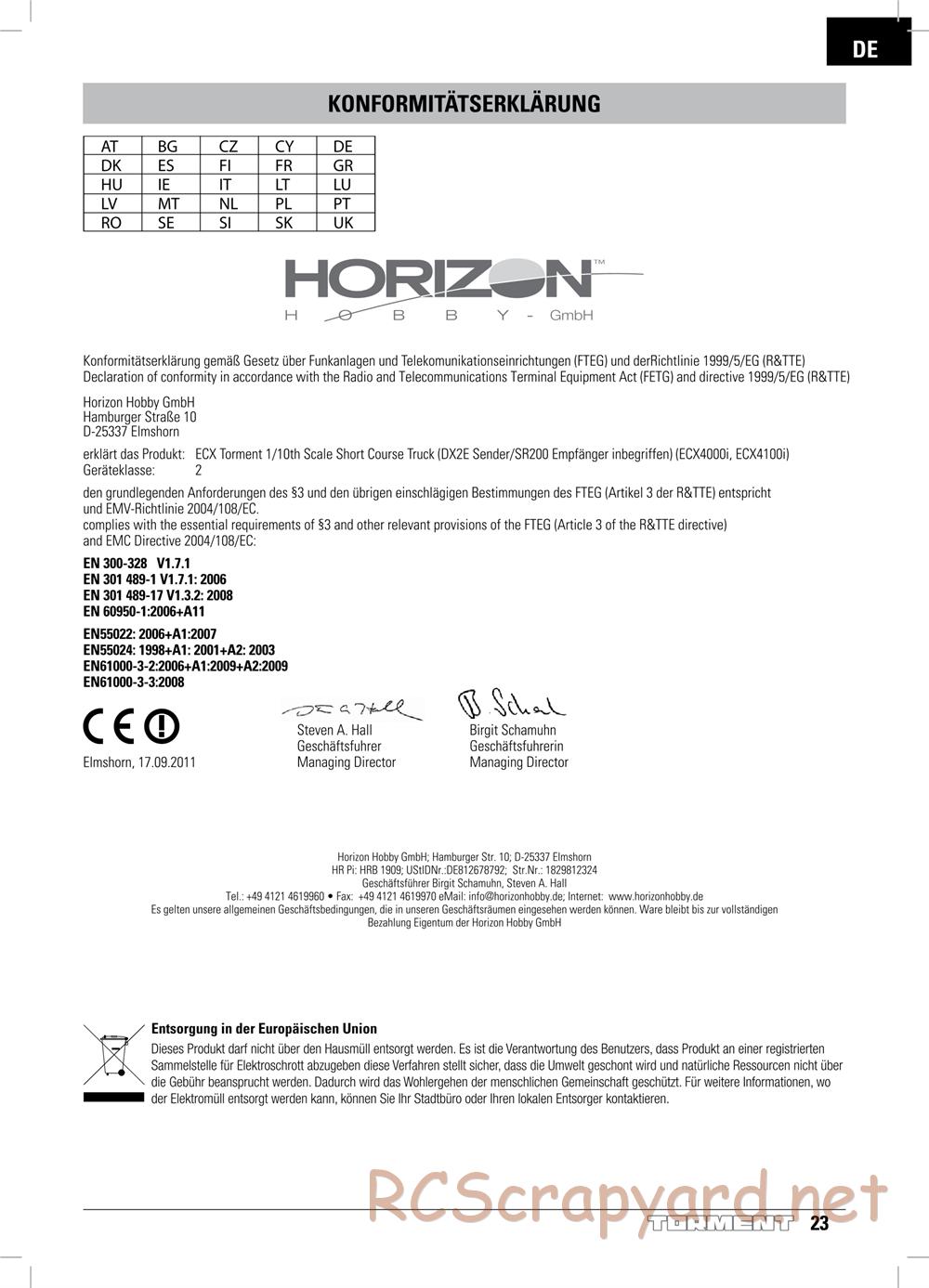 ECX - Torment 2WD - Manual - Page 23