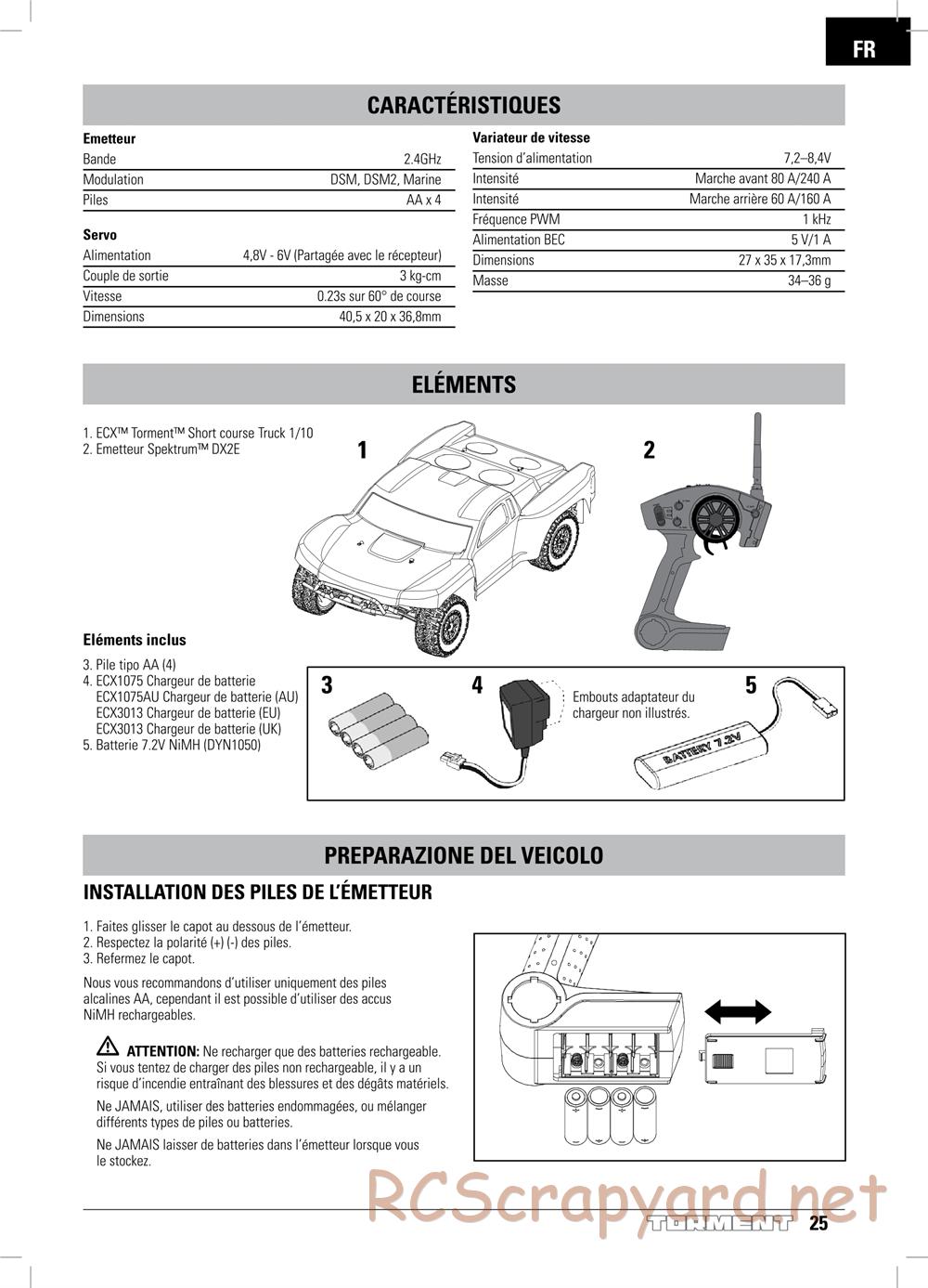 ECX - Torment 2WD - Manual - Page 25