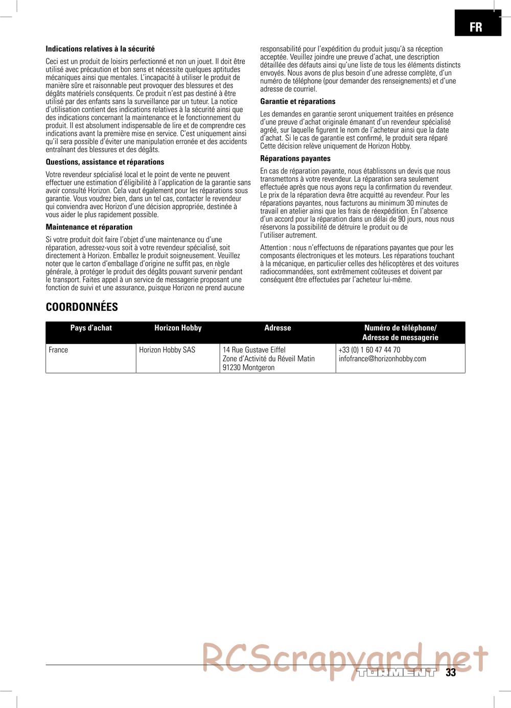 ECX - Torment 2WD - Manual - Page 33