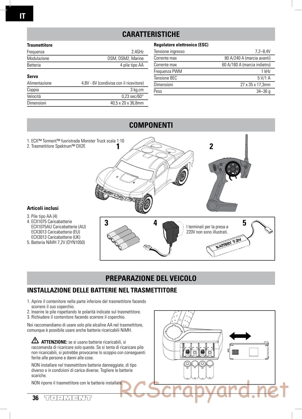 ECX - Torment 2WD - Manual - Page 36