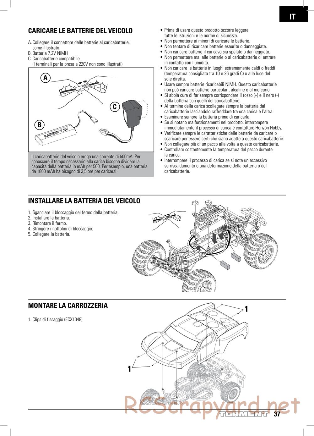 ECX - Torment 2WD - Manual - Page 37