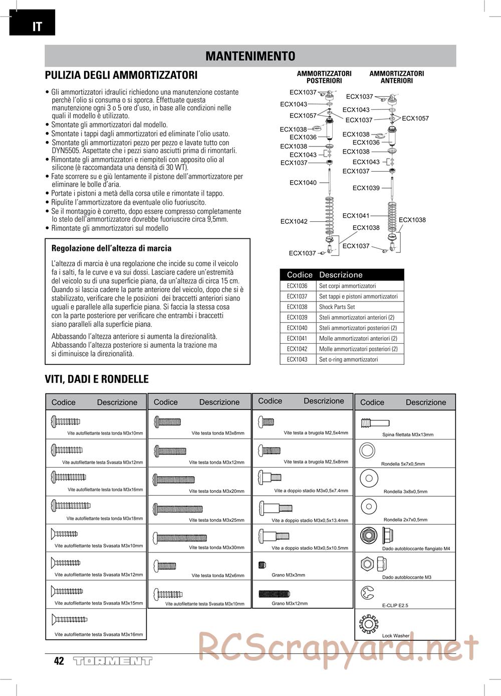 ECX - Torment 2WD - Manual - Page 42