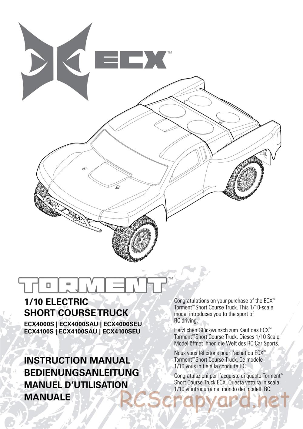 ECX - Torment 2WD - Manual - Page 1
