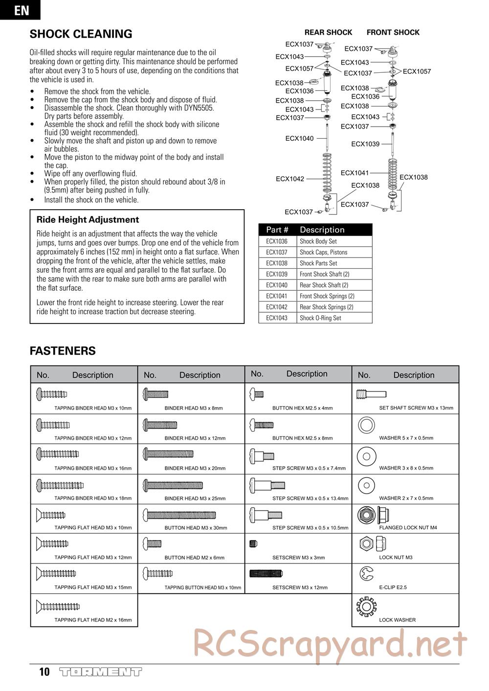ECX - Torment 2WD - Manual - Page 10