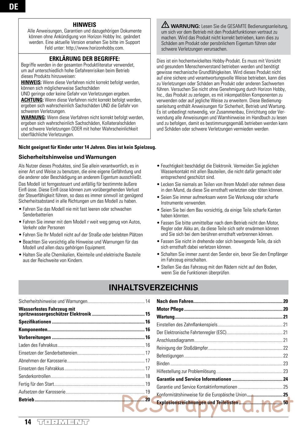 ECX - Torment 2WD - Manual - Page 14