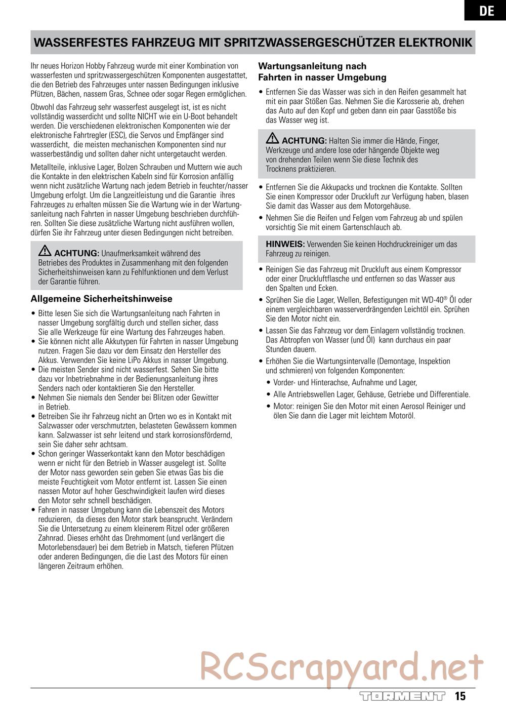 ECX - Torment 2WD - Manual - Page 15