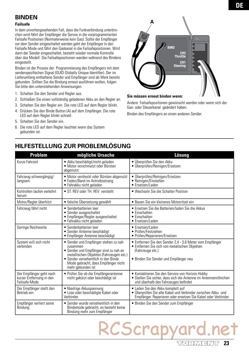 ECX - Torment 2WD - Manual - Page 23
