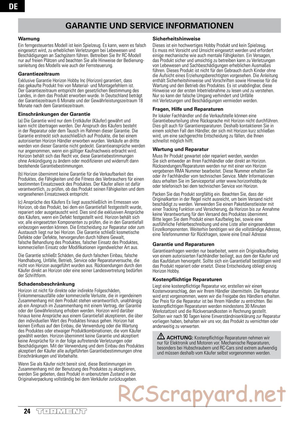 ECX - Torment 2WD - Manual - Page 24