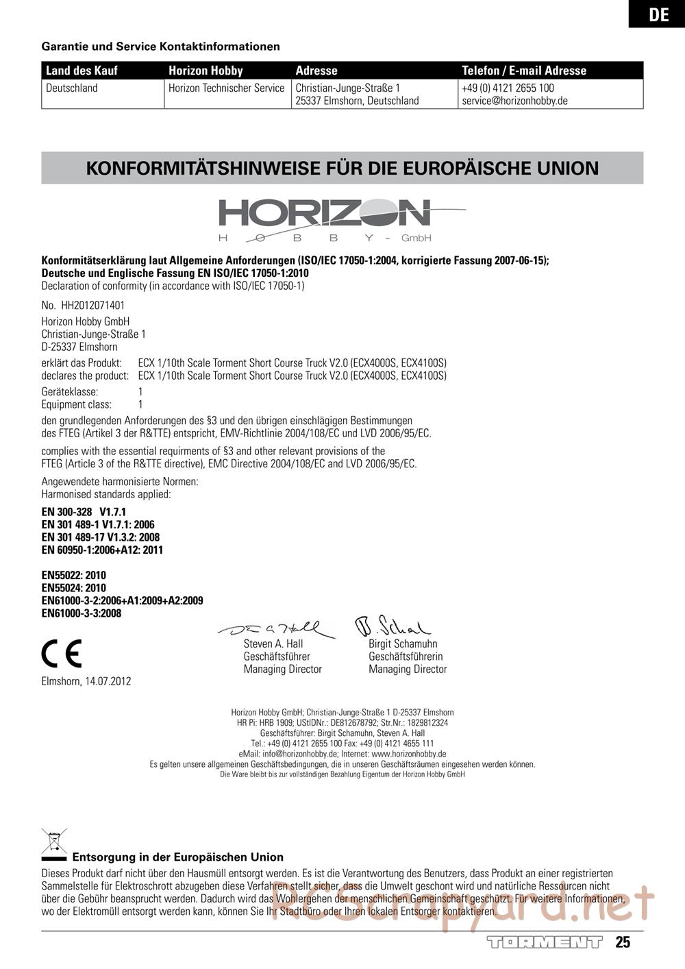 ECX - Torment 2WD - Manual - Page 25