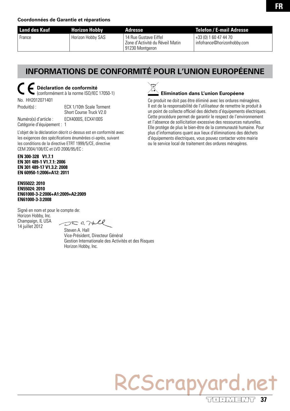 ECX - Torment 2WD - Manual - Page 37