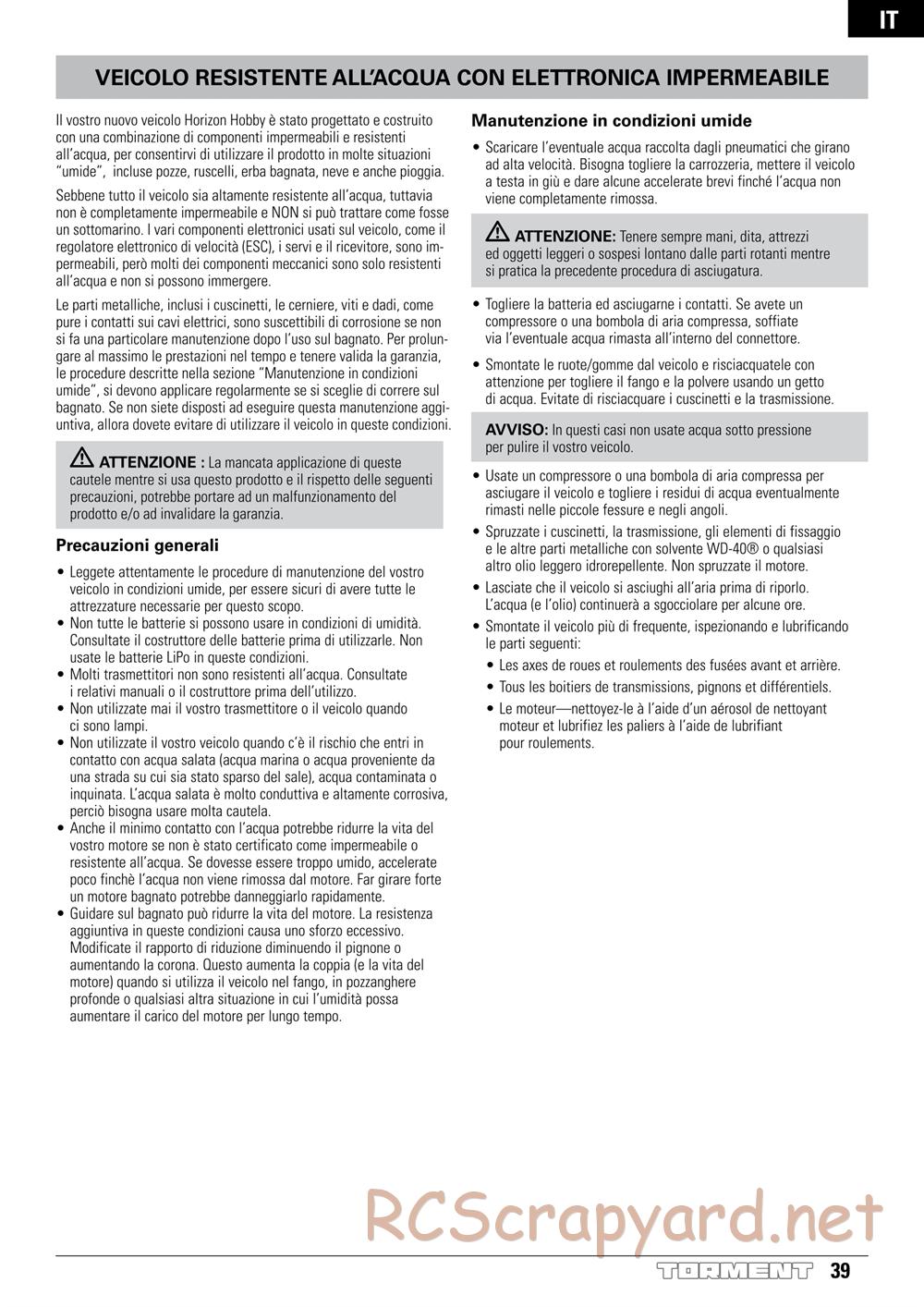 ECX - Torment 2WD - Manual - Page 39