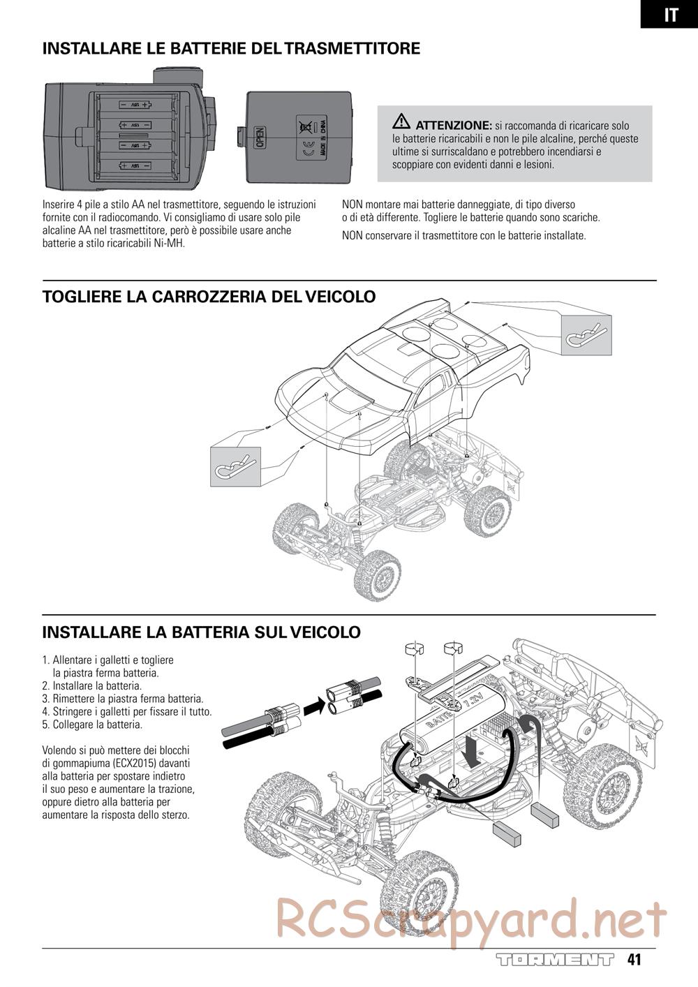 ECX - Torment 2WD - Manual - Page 41