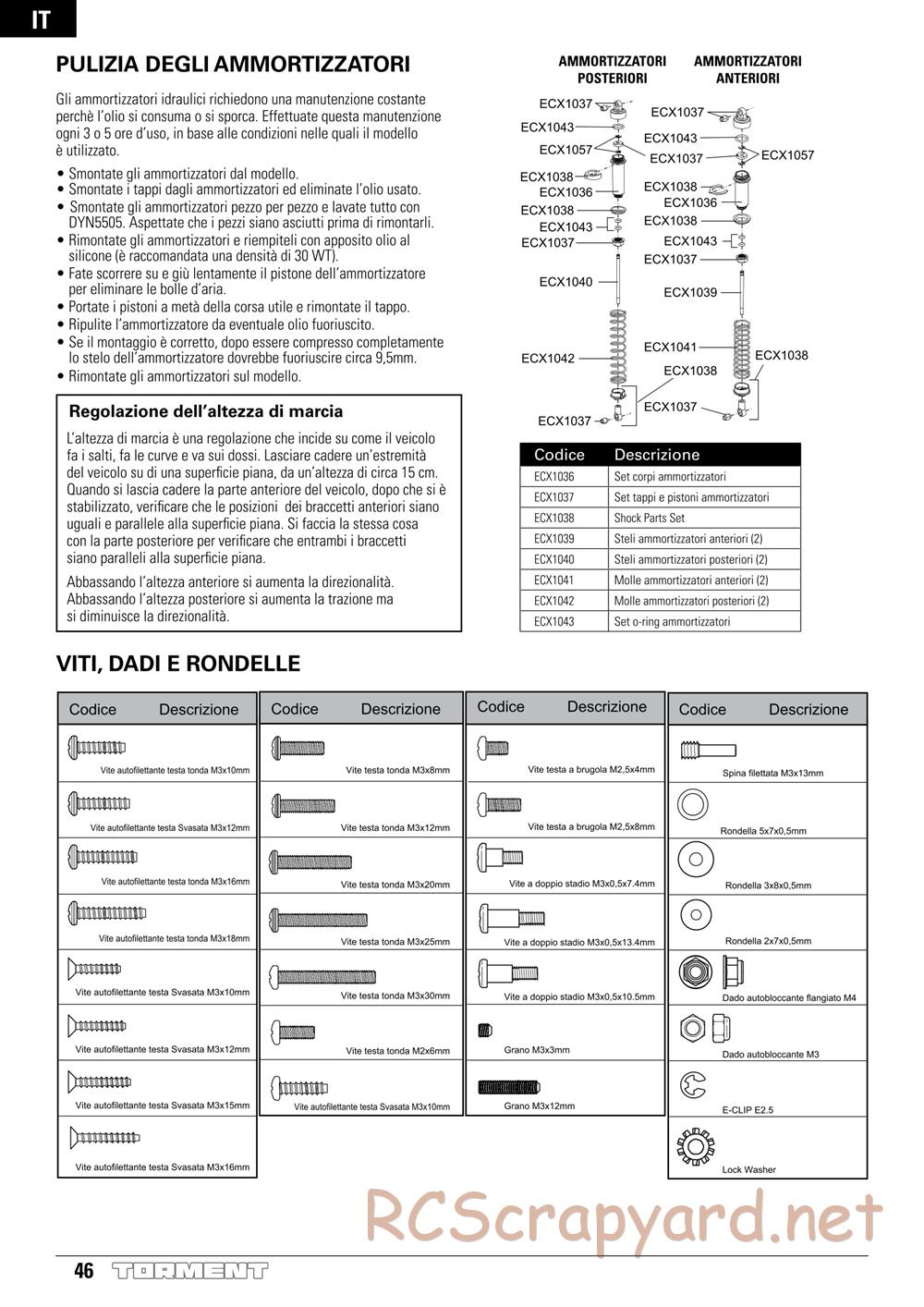 ECX - Torment 2WD - Manual - Page 46