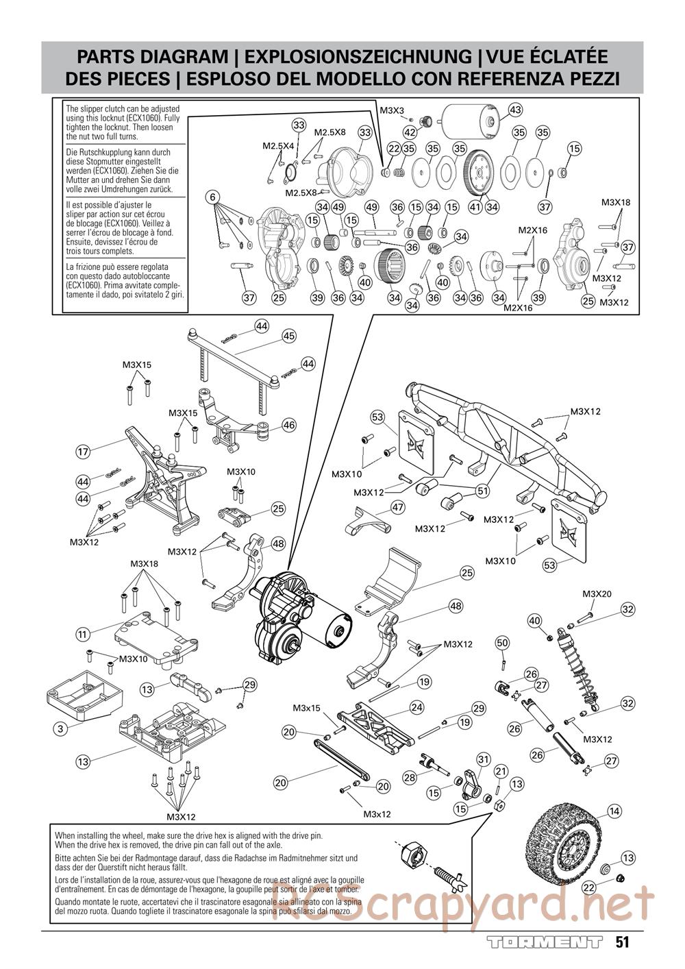 ECX - Torment 2WD - Manual - Page 51