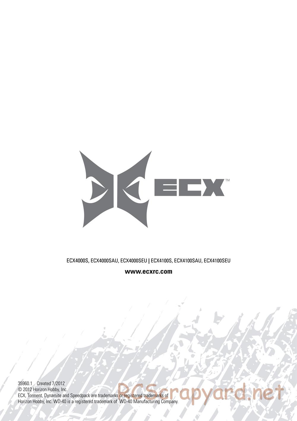 ECX - Torment 2WD - Manual - Page 53