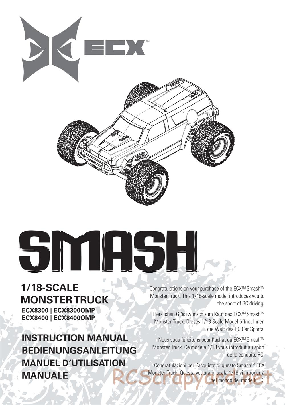 ECX - Smash 2WD - Manual - Page 1