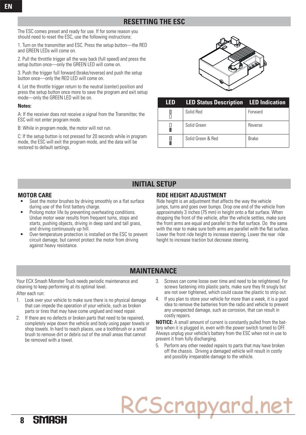 ECX - Smash 2WD - Manual - Page 8