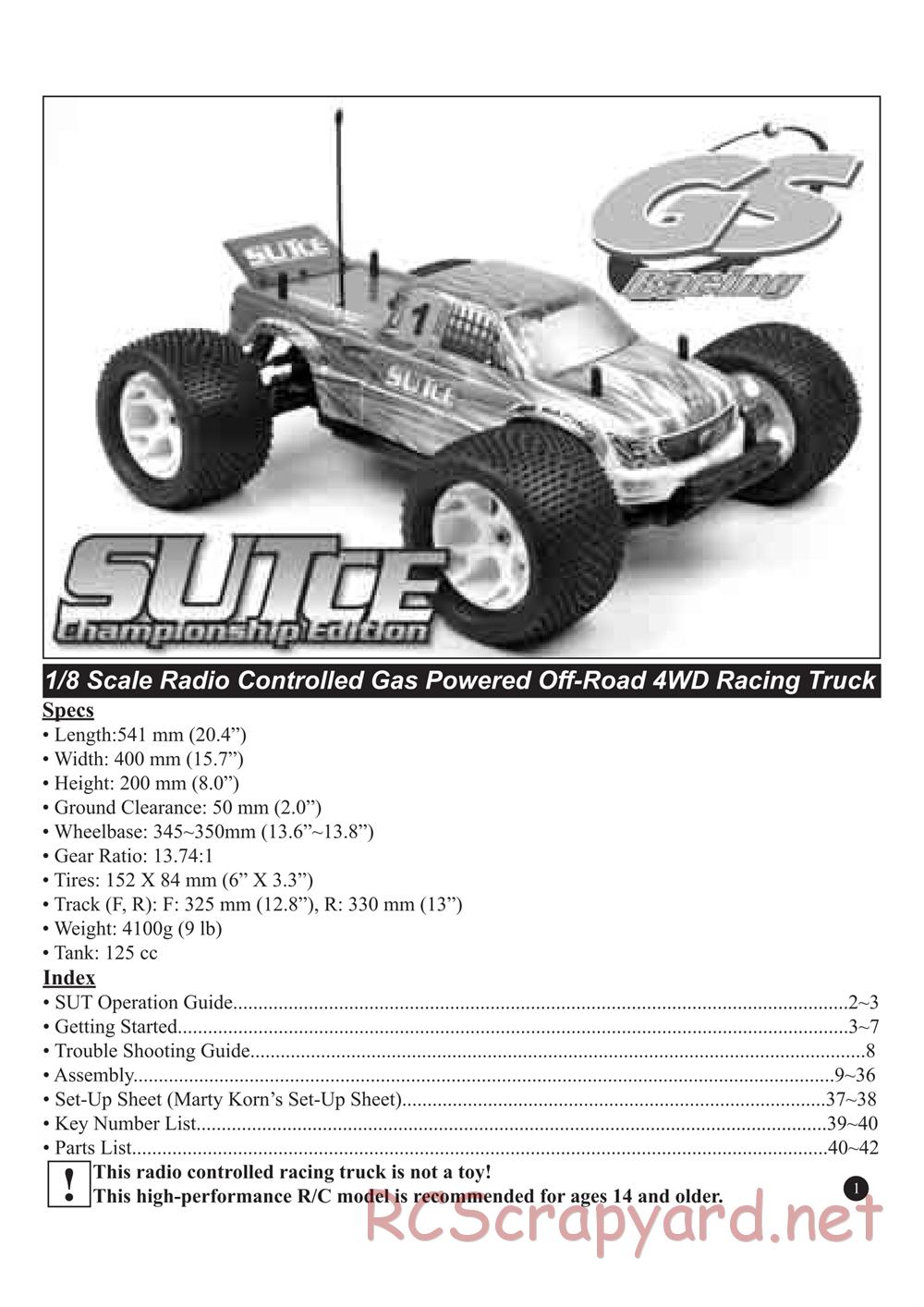 GS-Racing - SUT-CE - Manual - Page 2