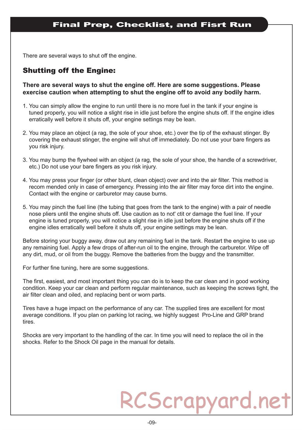 GS-Racing - Shadow ST1 - Manual - Page 9