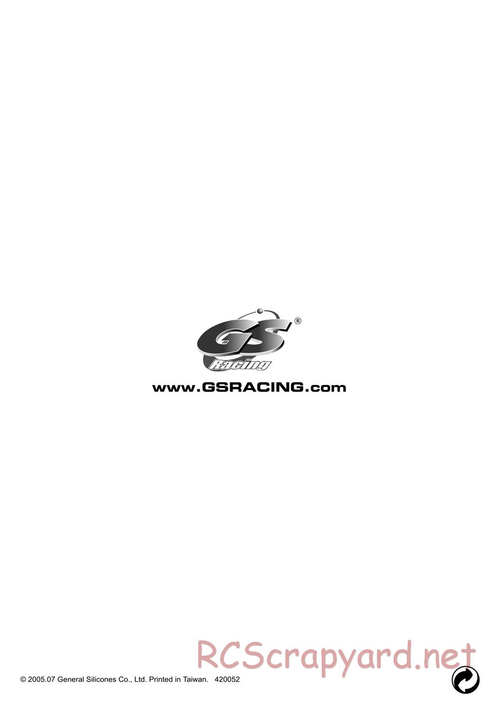 GS-Racing - Shadow ST1 - Manual - Page 44