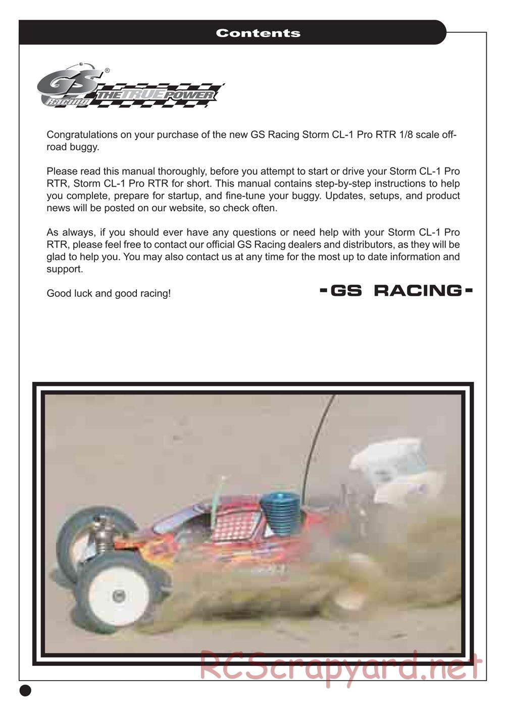 GS-Racing - Storm CL-1 Pro - Manual - Page 2