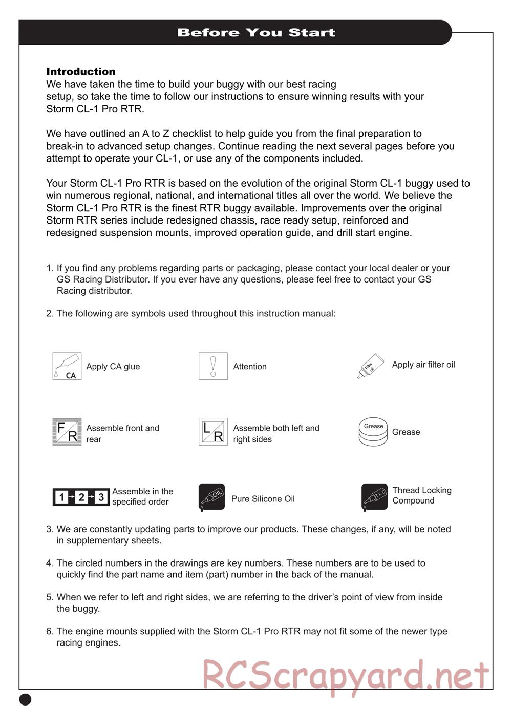 GS-Racing - Storm CL-1 Pro - Manual - Page 4