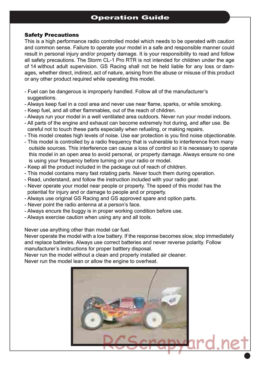 GS-Racing - Storm CL-1 Pro - Manual - Page 5