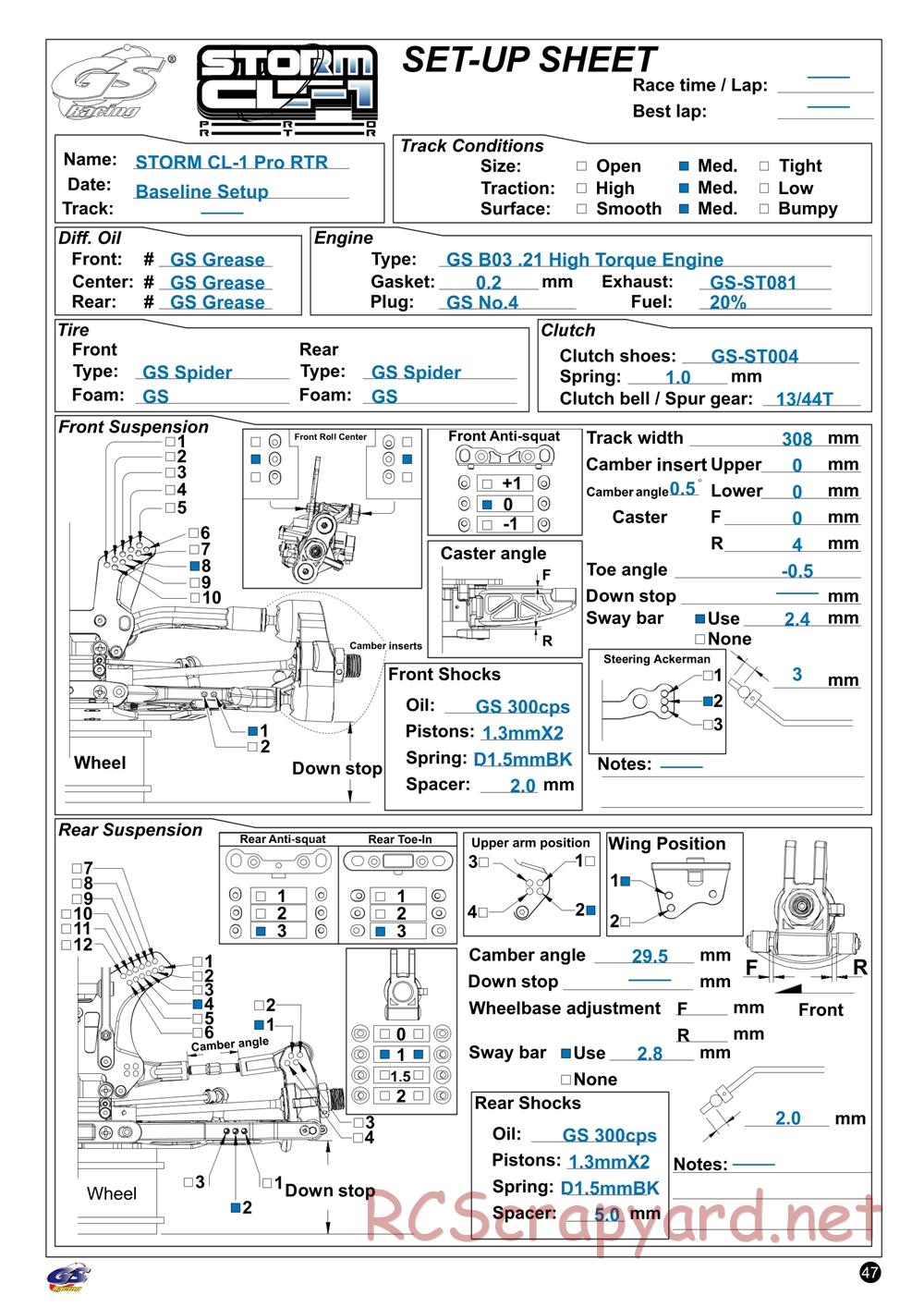 GS-Racing - Storm CL-1 Pro - Manual - Page 41