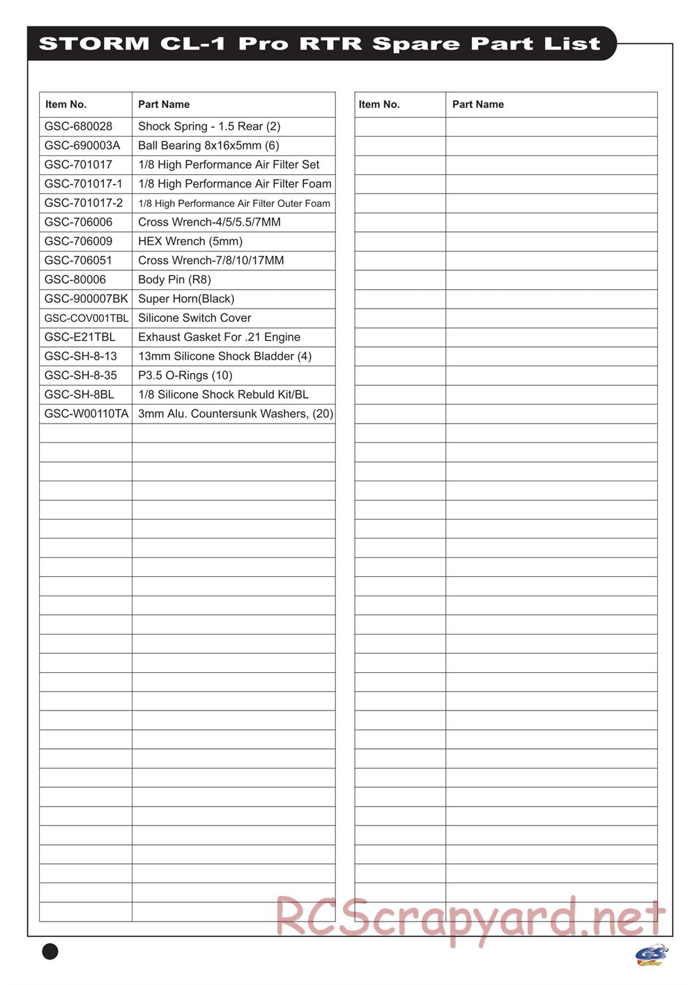 GS-Racing - Storm CL-1 Pro - Manual - Page 55
