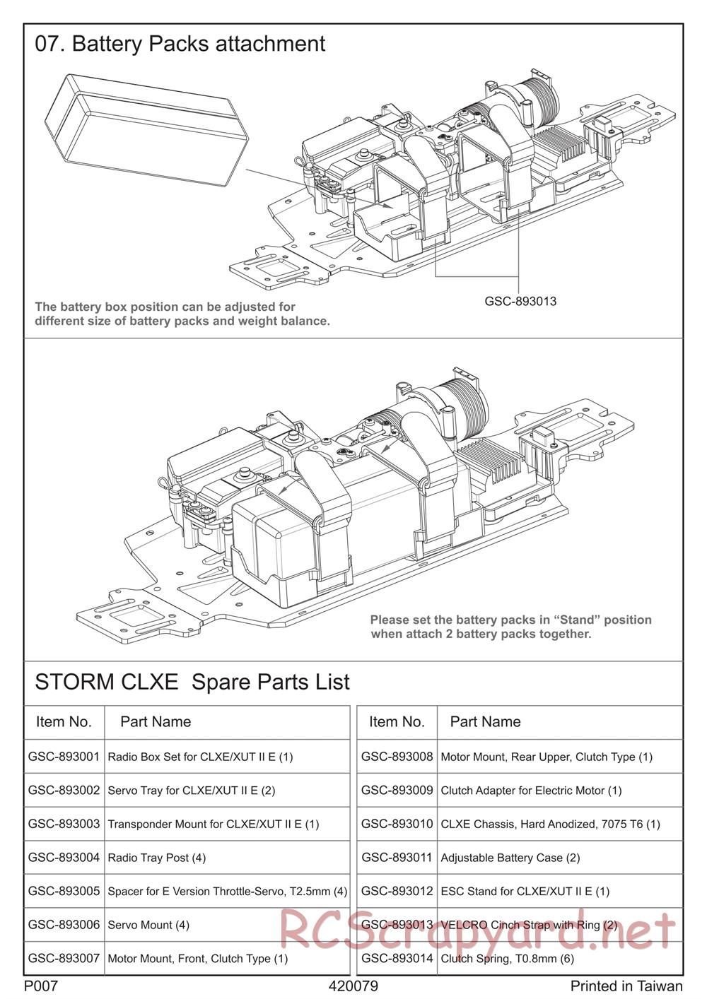 GS-Racing - Storm CLXE Conversion Kit - Manual - Page 8