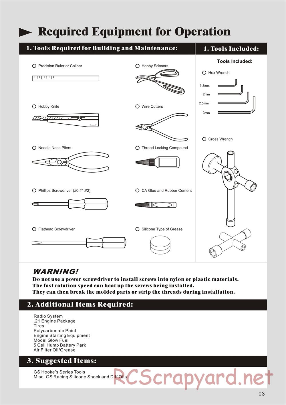 GS-Racing - Storm CLX - Manual - Page 3