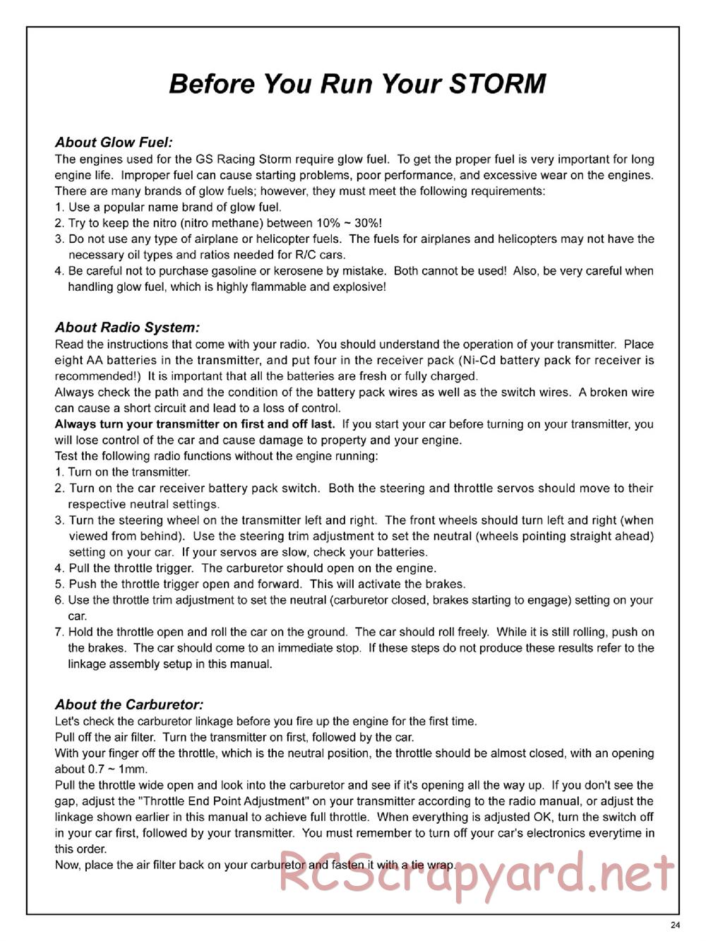 GS-Racing - Storm - Manual - Page 24