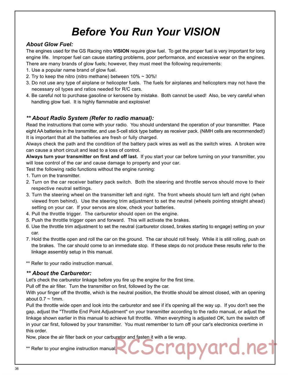 GS-Racing - Vision Pro - Manual - Page 36