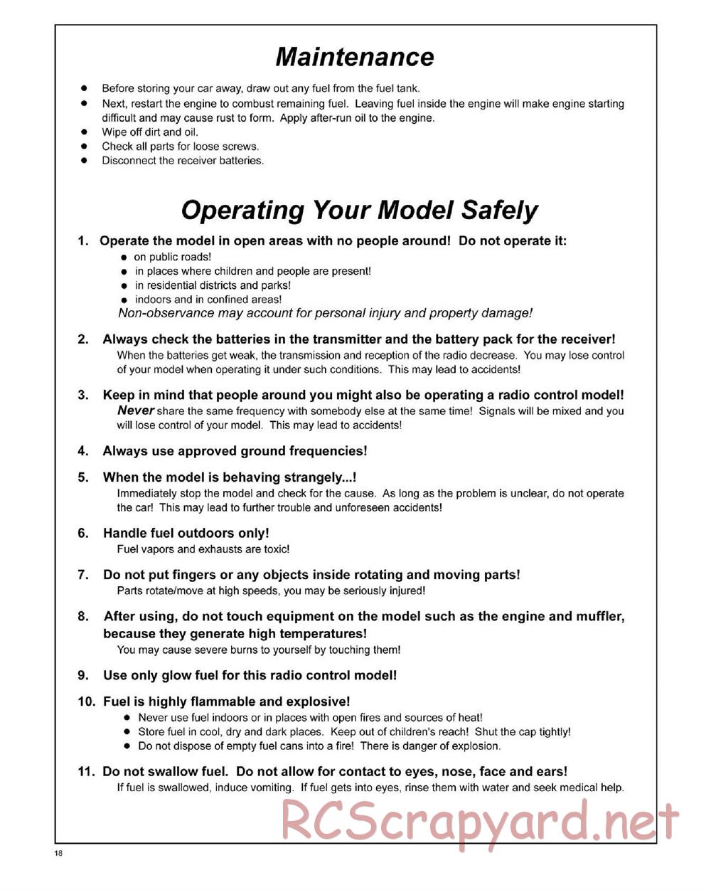 GS-Racing - Vision RTR - Manual - Page 18