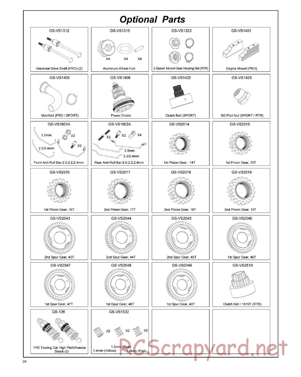 GS-Racing - Vision RTR - Manual - Page 24