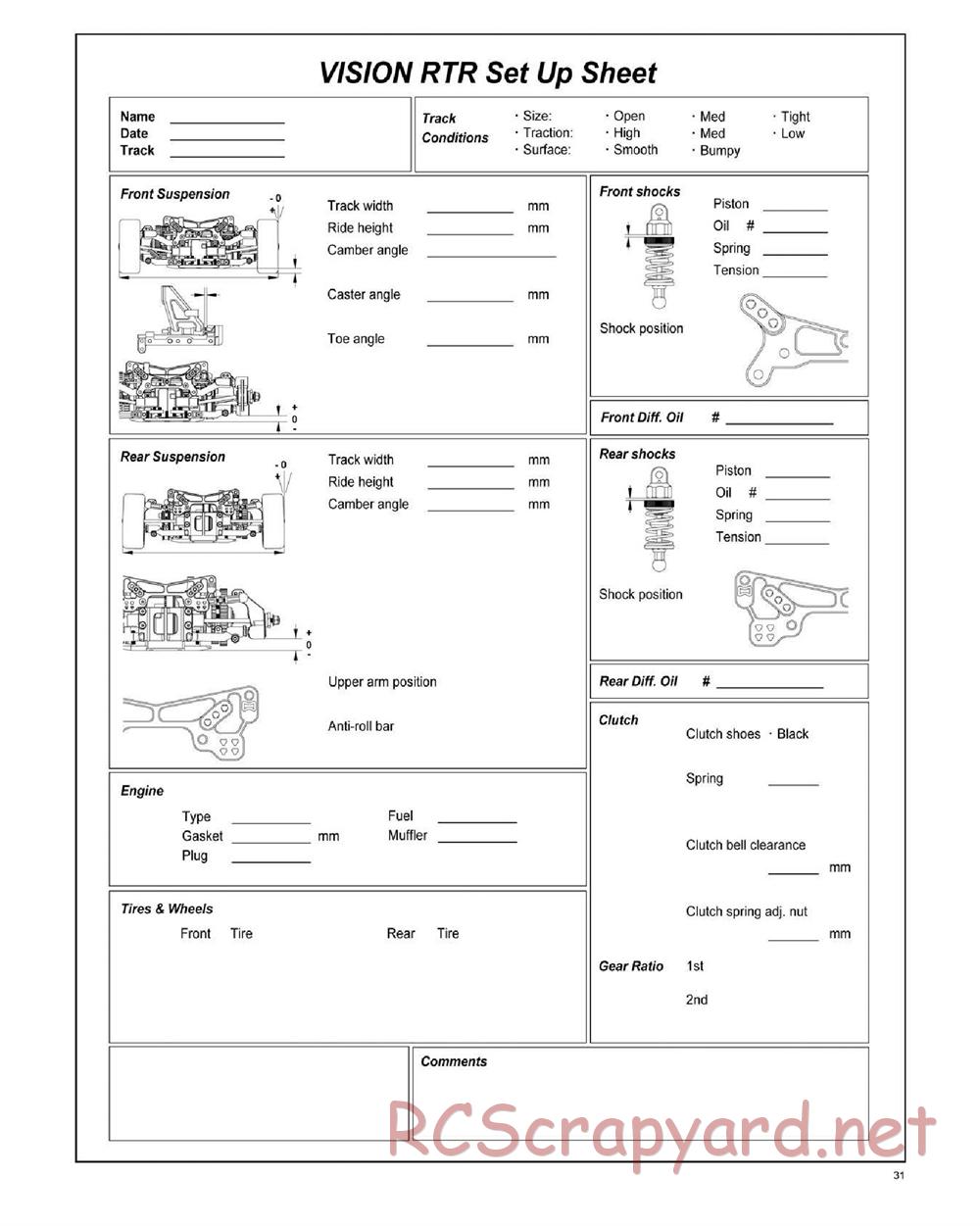 GS-Racing - Vision RTR - Manual - Page 31