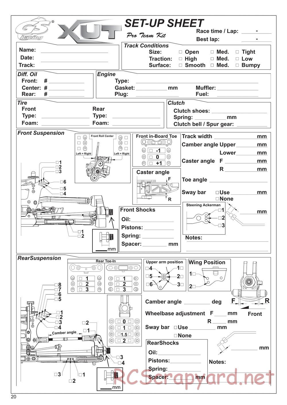 GS-Racing - XUT Pro Team - Manual - Page 24
