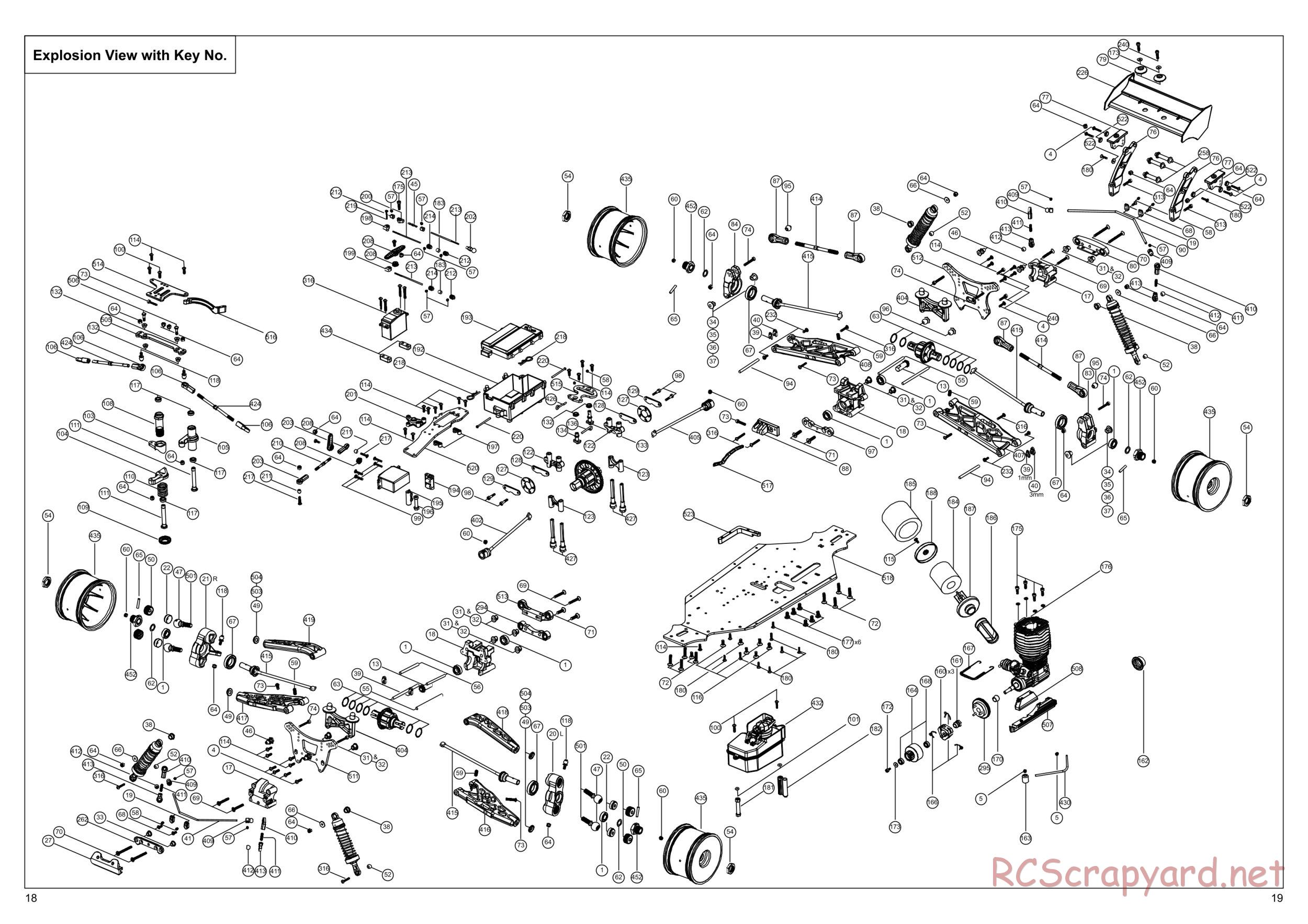 GS-Racing - XUT Pro Team - Exploded View