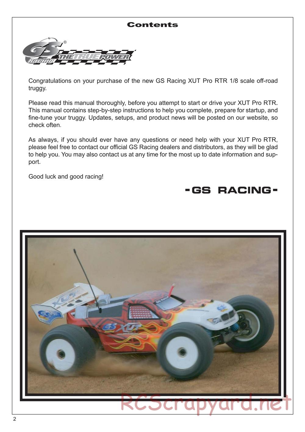 GS-Racing - XUT Pro - Manual - Page 2