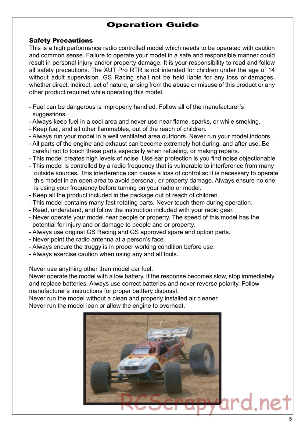 GS-Racing - XUT Pro - Manual - Page 5