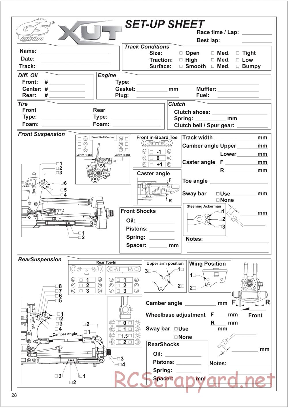 GS-Racing - XUT Pro - Manual - Page 28