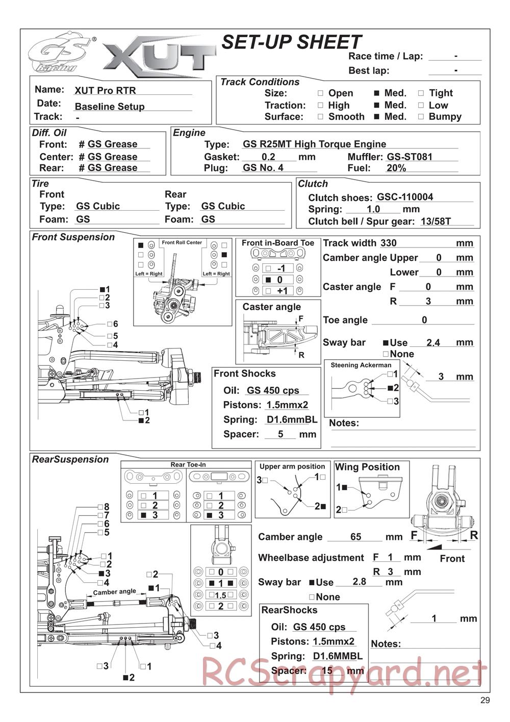 GS-Racing - XUT Pro - Manual - Page 29