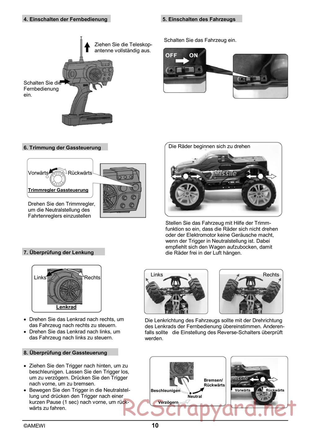 HBX / Amewi - Xmissile - Manual - Page 10