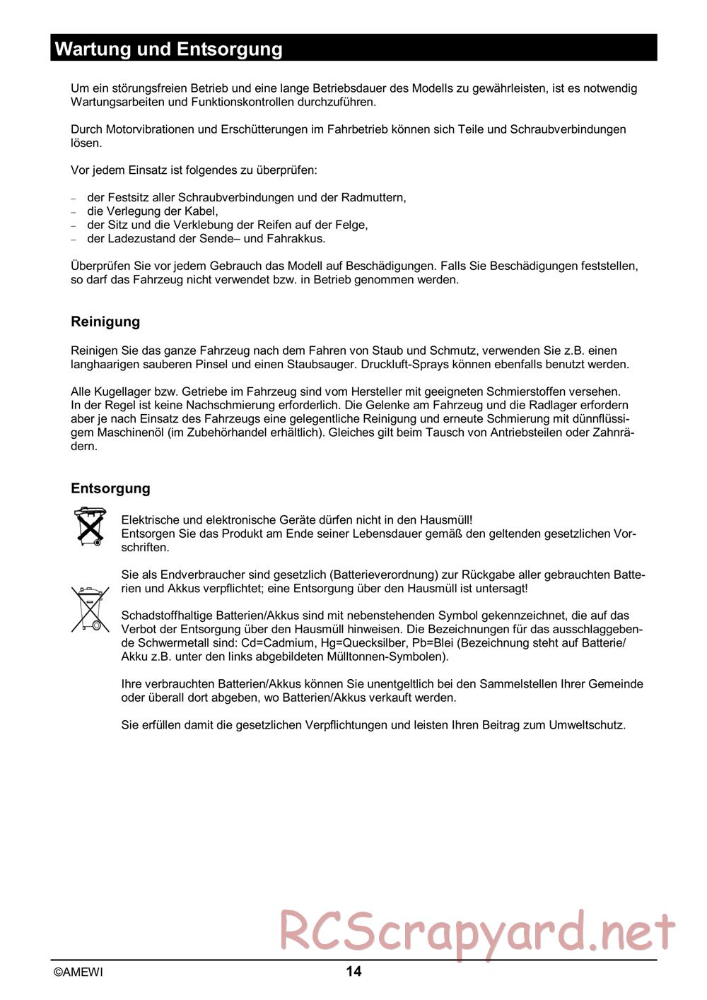HBX / Amewi - Xmissile - Manual - Page 14