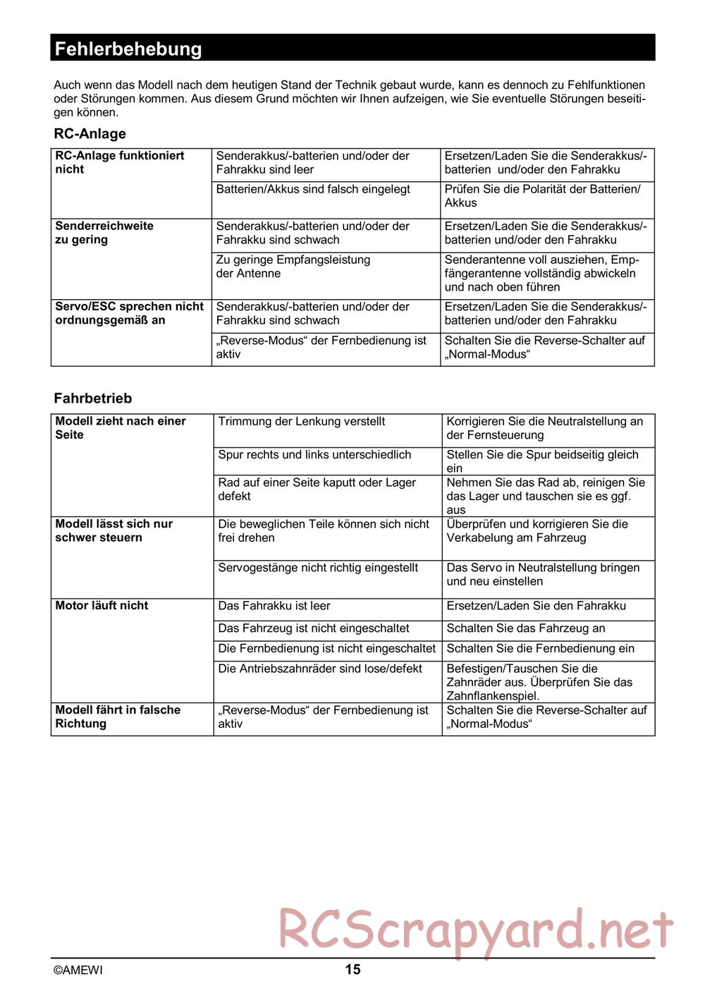 HBX / Amewi - Xmissile - Manual - Page 15