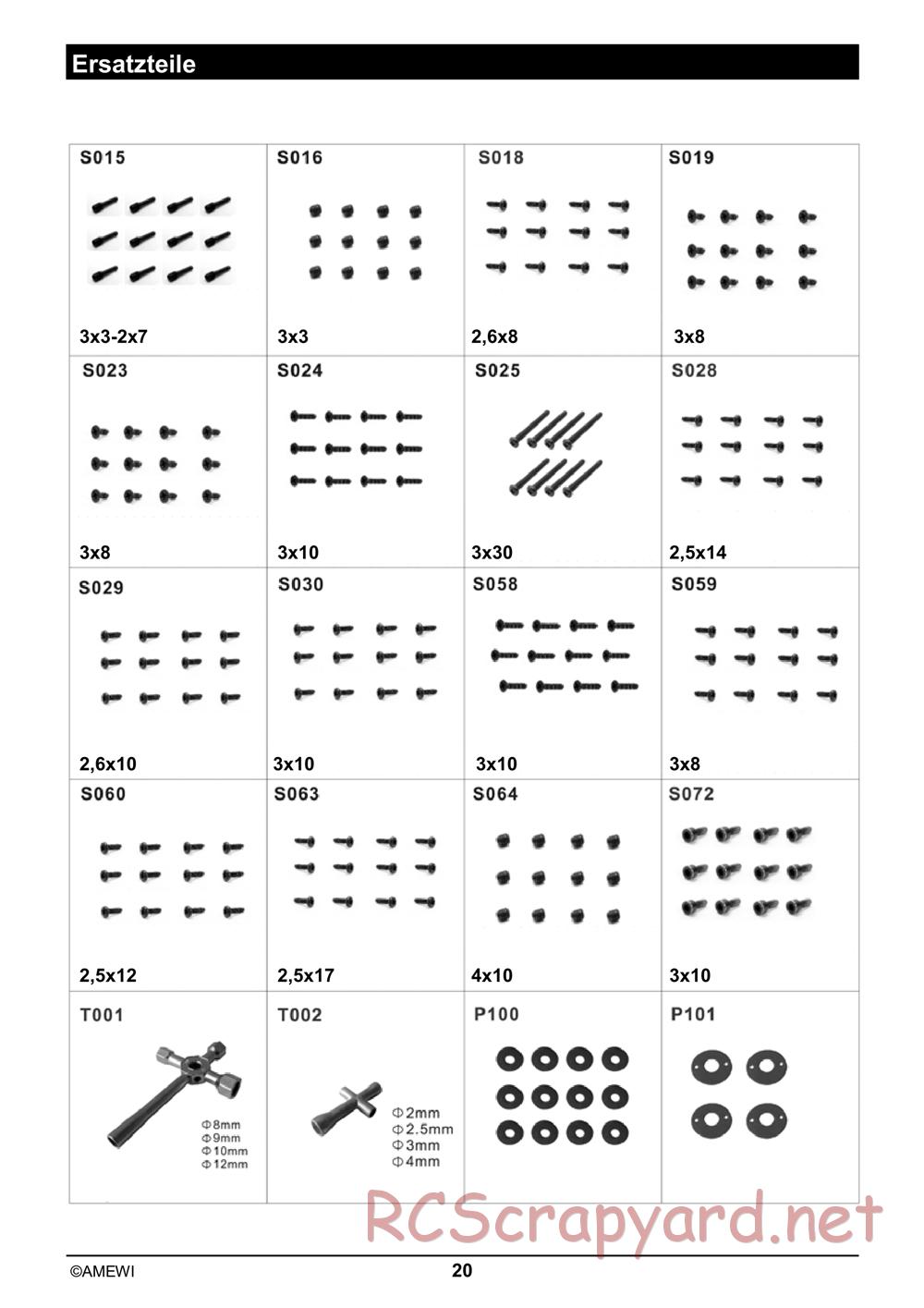 HBX / Amewi - Xmissile - Manual - Page 20