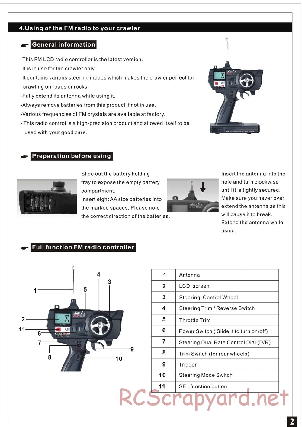 HBX - Basilisk - Manual - Page 3