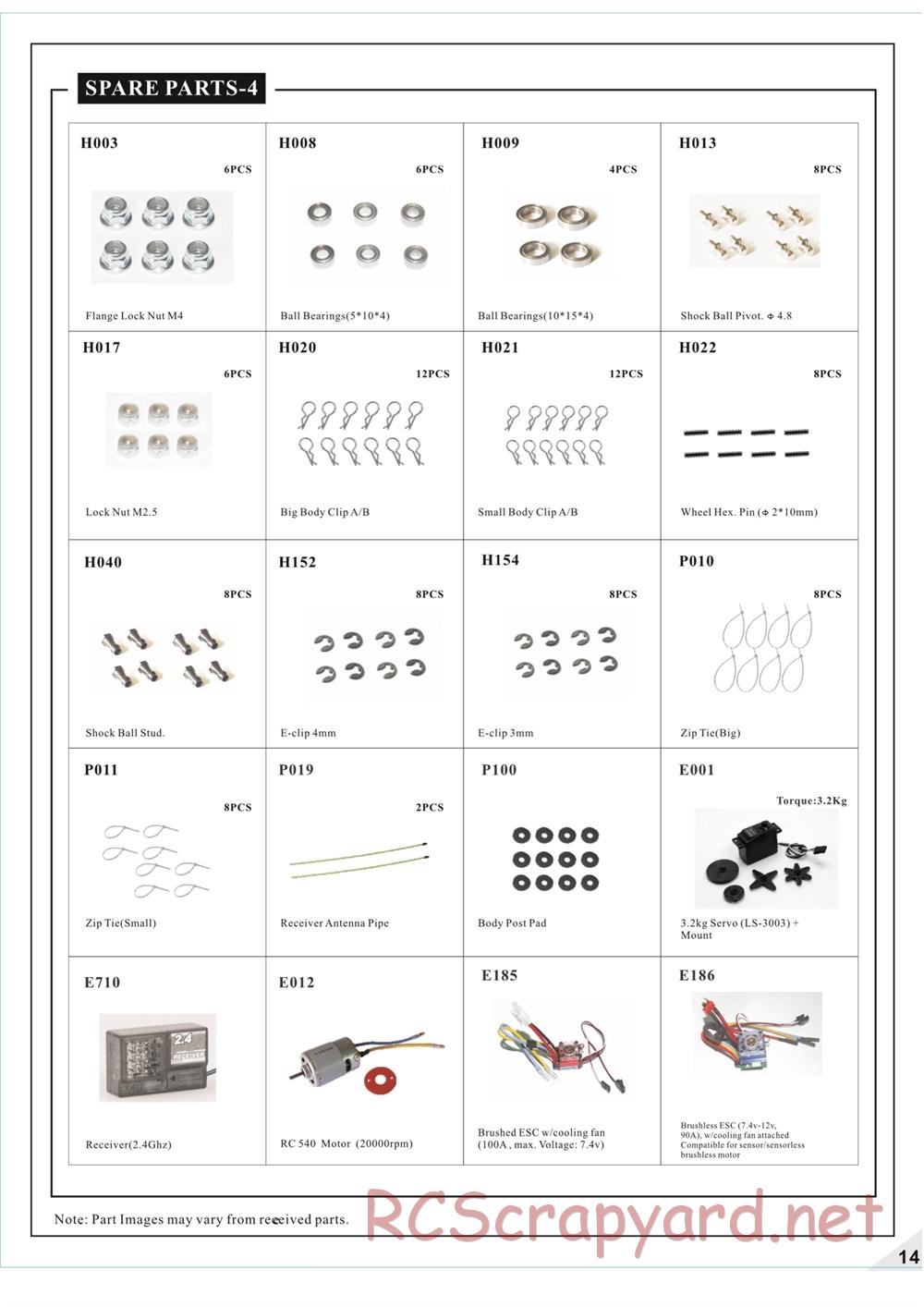 HBX - Quakewave - Parts List - Page 4