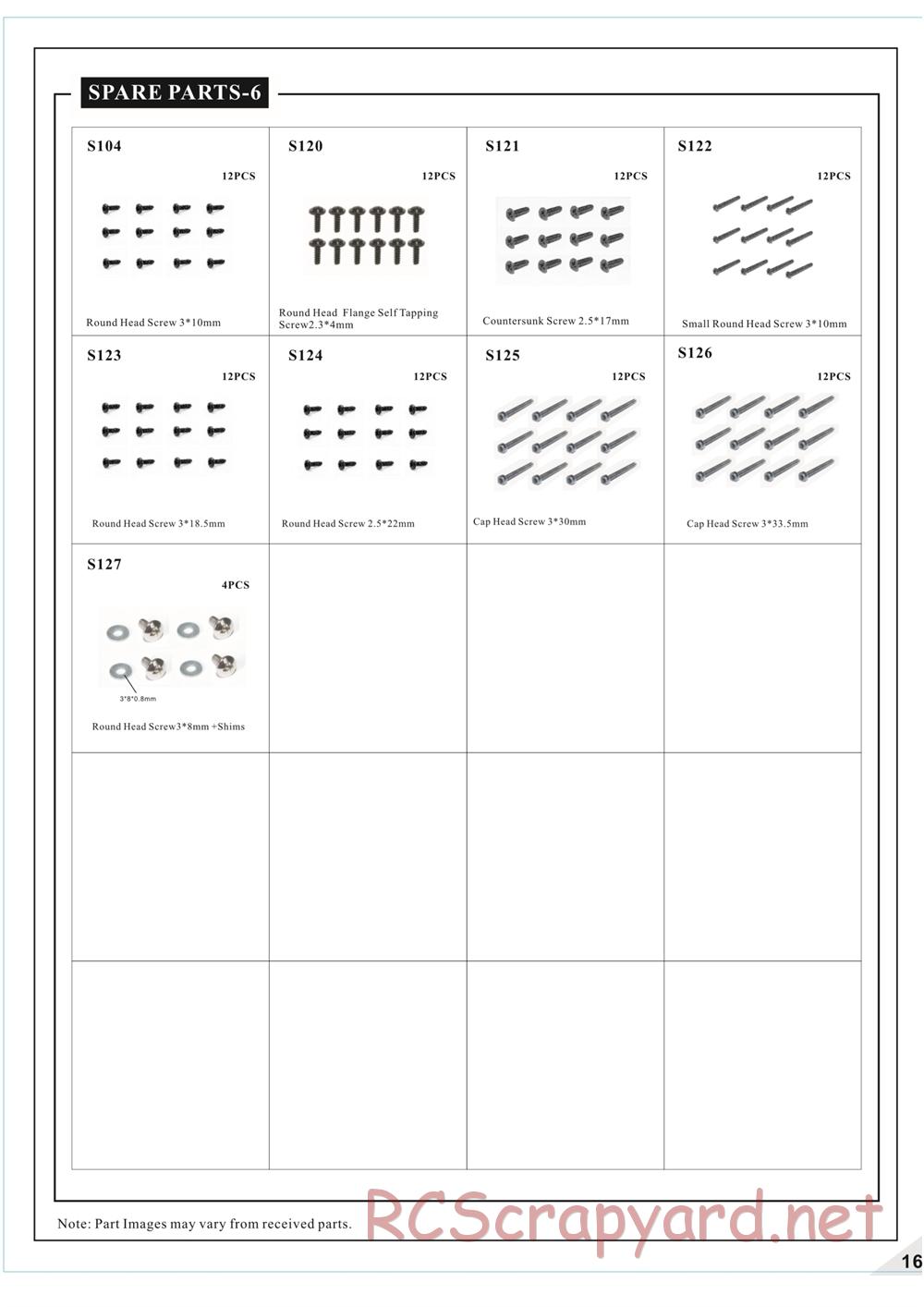 HBX - Quakewave - Parts List - Page 6